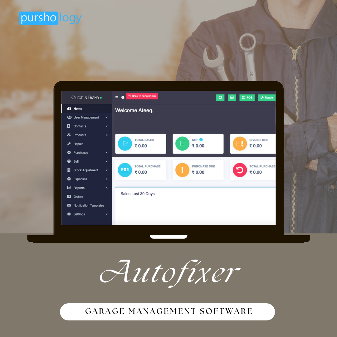  Pursho.com Garage Management Software