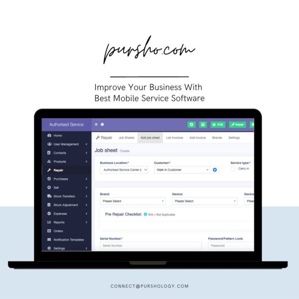  Pursho.com Mobile Service Software